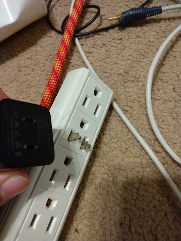 Was Trying To Unplug This Cord. Suffice To Say The Result Was Shocking
