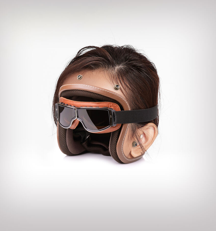 "Skullmet": I Make Helmets That Look Like People's Heads (12 Pics)