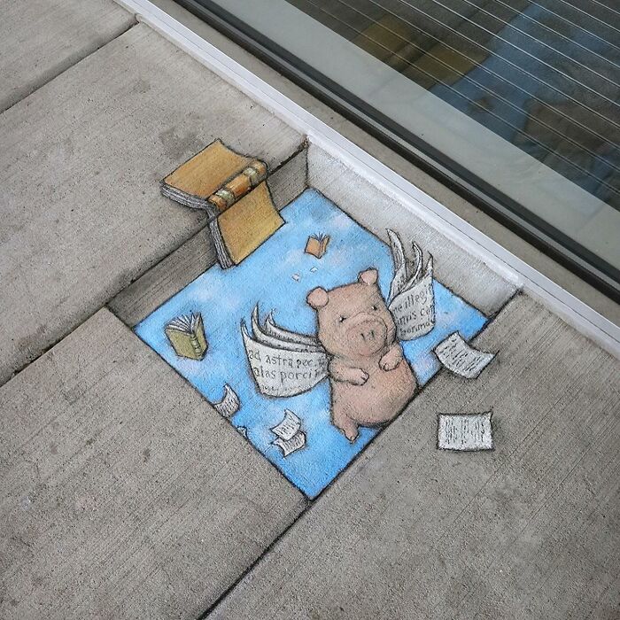 This Artist Continues To Brighten Up The Streets Of His City With His Adorable Chalk Art (130 New Pics)