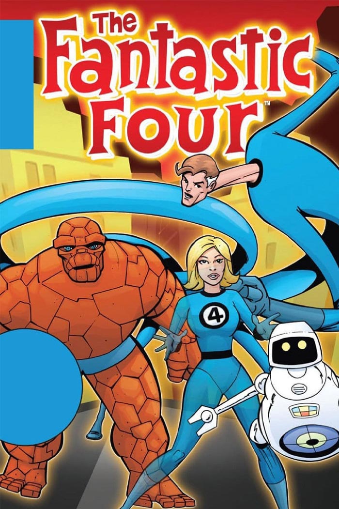 Poster for The New Fantastic Four animated tv show 