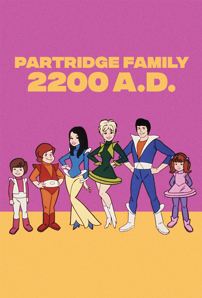 Poster for Partridge Family 2200 A.D. animated tv show 