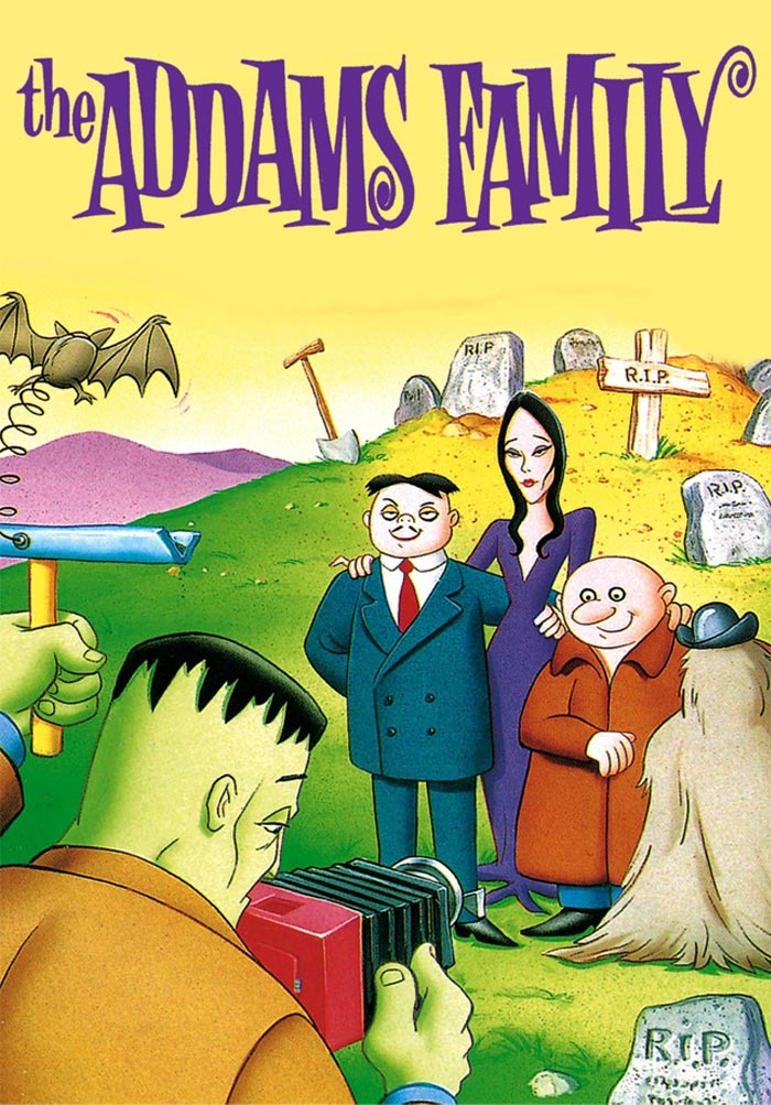 Poster for The Addams Family animated tv show 