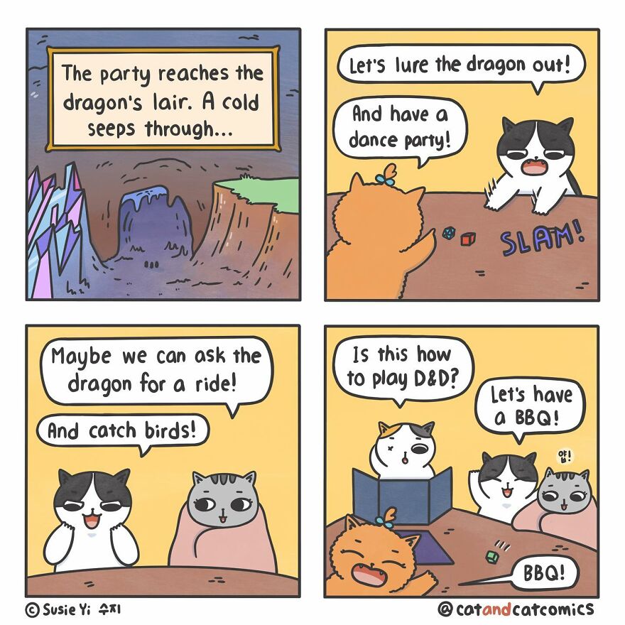 My 23 Wholesome Comics About A Cat And His Human