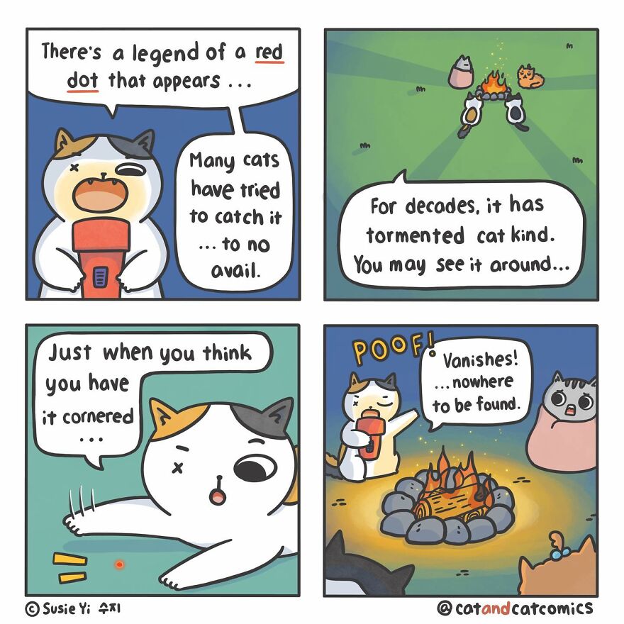 My 23 Wholesome Comics About A Cat And His Human