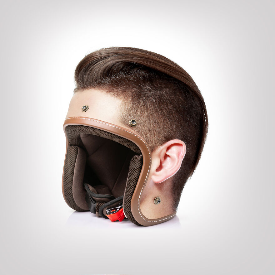 "Skullmet": I Make Helmets That Look Like People's Heads (12 Pics)