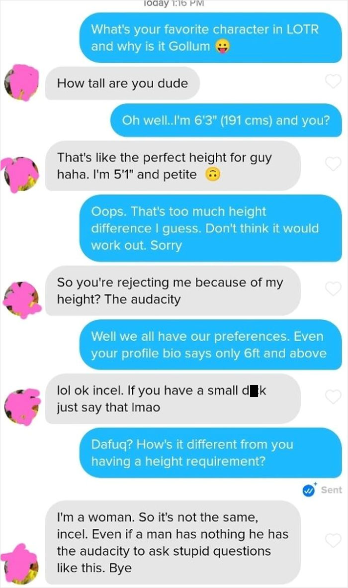 This Girl Thinks Only She Can Have Preferences