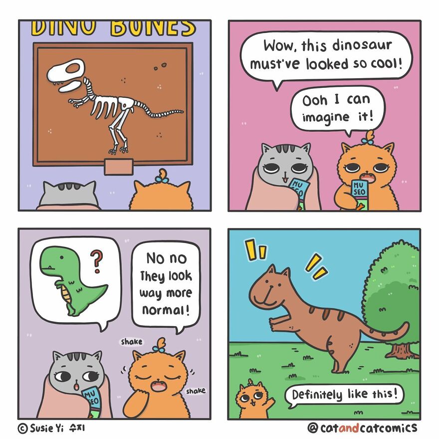 My 23 Wholesome Comics About A Cat And His Human