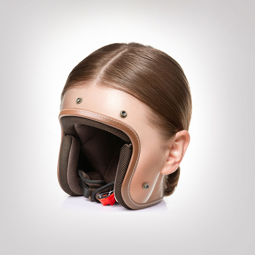 "Skullmet": I Make Helmets That Look Like People's Heads (12 Pics)