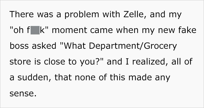 Person Fails To See Red Flags That They Are Being Scammed For $2.2k With Fake Employment Scam Person Fails To See Red Flags That They Are Being Scammed For $2.2k With Fake Employment Scam