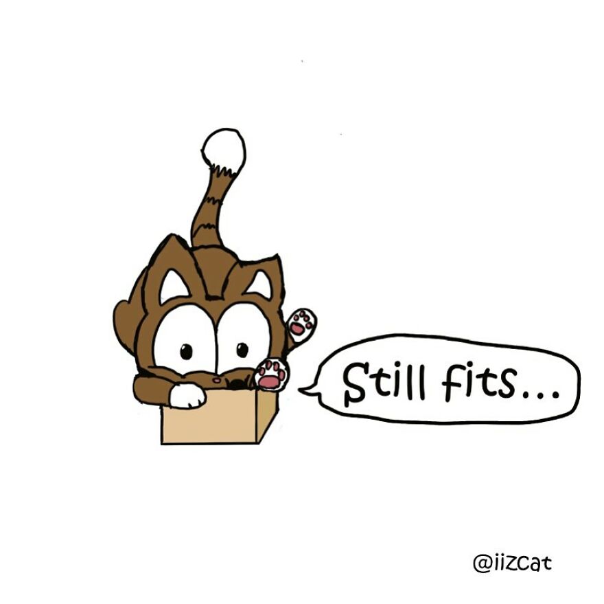 Artist Sums Up Life With A Cat In 30 Comics (New Pics)