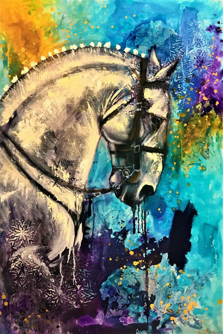 Emerging Artist Chases Her Dreams By Painting Wild Scenes Of Horses Emerging Artist Chases Her Dreams By Painting Wild Scenes Of Horses