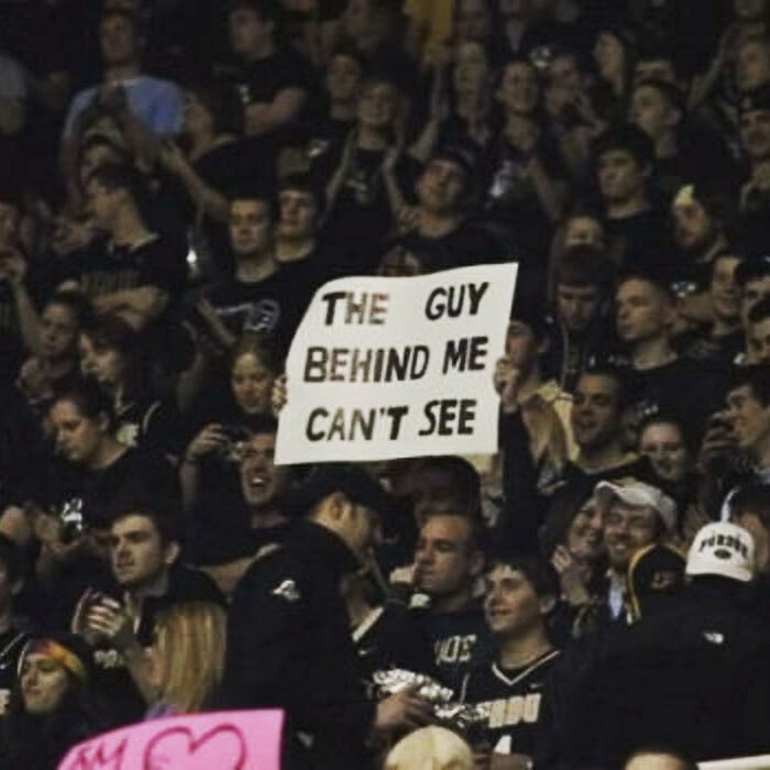 There’s Zero Shot @boilerball Loses Tonight With This Guy In The Stands #sportsignsaturday