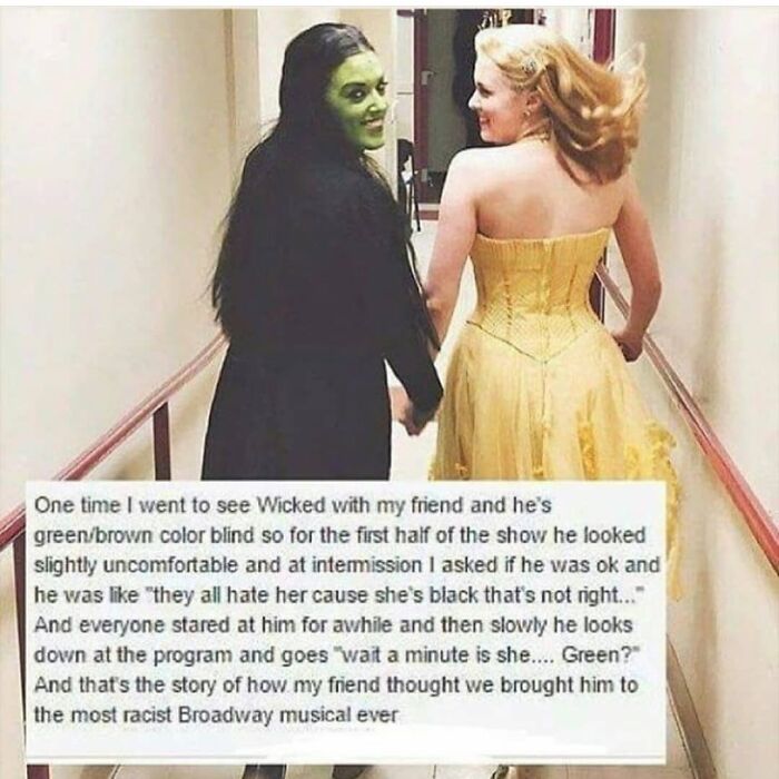 Doesn't It State Multiple Times In The First Half That The Girl Is Fucking Green?????? Also This Happened To Me Once Except The Guy Was Vore Blind Instead Of Colour Blind So He Spent The Whole Play Thinking The People Were Kissing When Actually They Were Swallowing Each Other Whole😍😍😍😍😍😍😍#vore -J