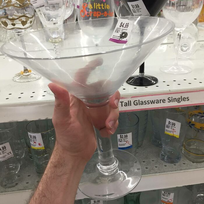 Pandemic-Sized Martini Glass. For Those Long Covid-Bluesy Days...