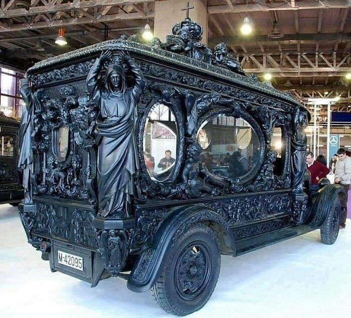 1920’s Hand Carved Hearse