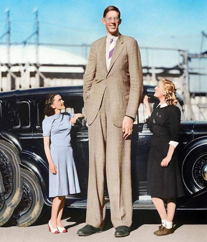 By The Time Robert Wadlow Turned 8 Years Old, He Was Already Taller Than His Father. Diagnosed With Hyperplasia Of The Pituitary Gland — A Condition That Causes Excessive Growth Due To A High Level Of Human Growth Hormones — Wadlow Stood About 6 Feet Tall As A Child