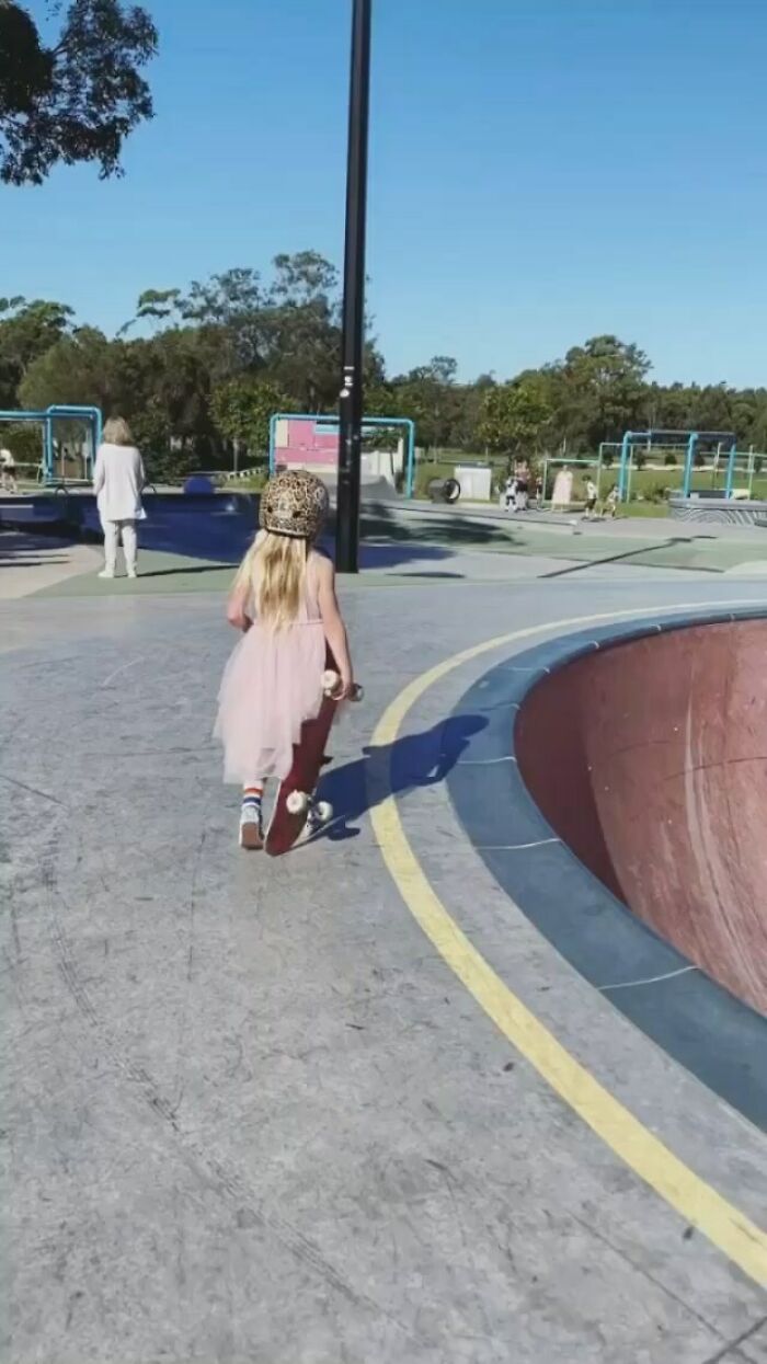 Is A Tiny Skateboarding Princess