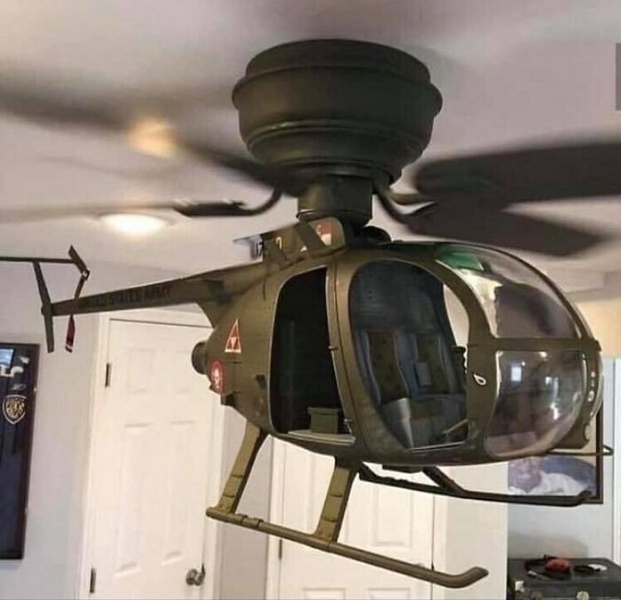 El helicóptero ventilador de techo