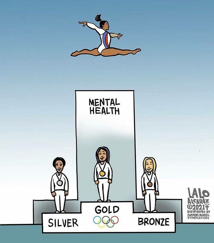My Team Shared This Tweet With Me "Simone Biles Probably Won't Hear Your Tweets About Her "Quitting" Or "Playing The Mental Health Card" But Your Friends Who Struggle With Mental Health Issues Will. So Important. Mental Health Does Not Discriminate And Can Be Hugely Impactful In Someone's Life Even If They Are A Olympian. Everyone Is Fighting A Hard Battle, Be Kind Be Thoughtful