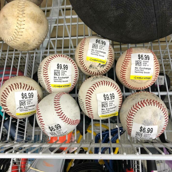 What Value Village Believes Used Baseballs Are Worth
