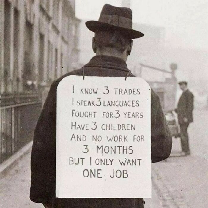 Búsqueda de empleo en 1930