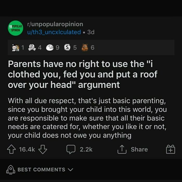 Do Your Parents Use This Argument ?