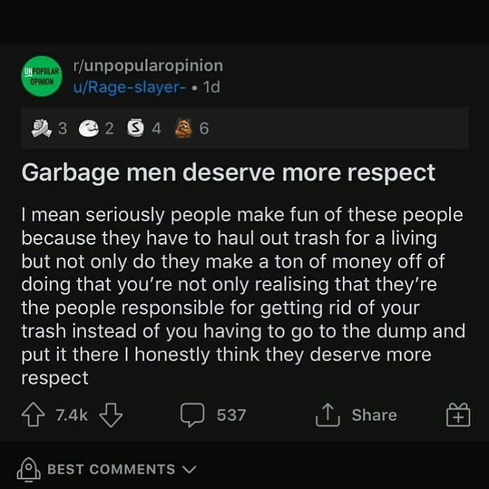 What Are Your Thoughts On Garbage Men ?