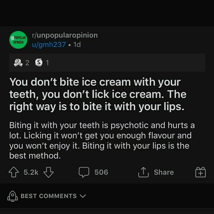 How Do You Eat Your Ice Cream ?