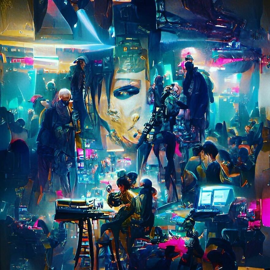 Cyberpunk Bar