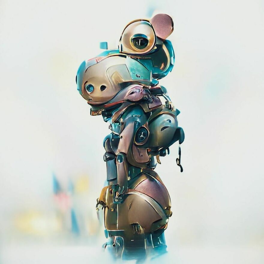 Cute Concept Art Of A Robot