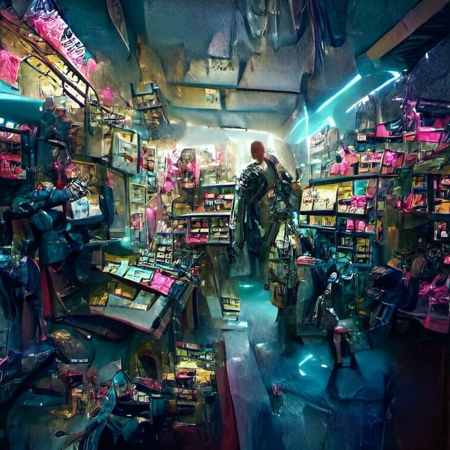 Cyberpunk Book Store