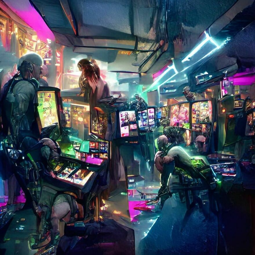 Cyberpunk Store Interior