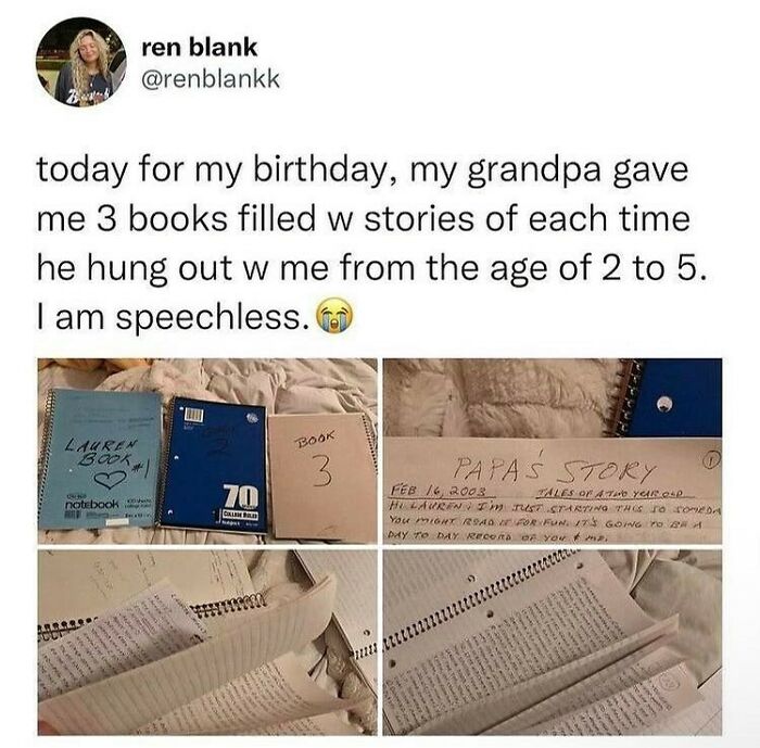My Dad Is This Kind Of Grandpa To My Kids. I Don’t Think He’s Journaling Every Day He Spends With Them, But He Loves Them A Lot And I Know That