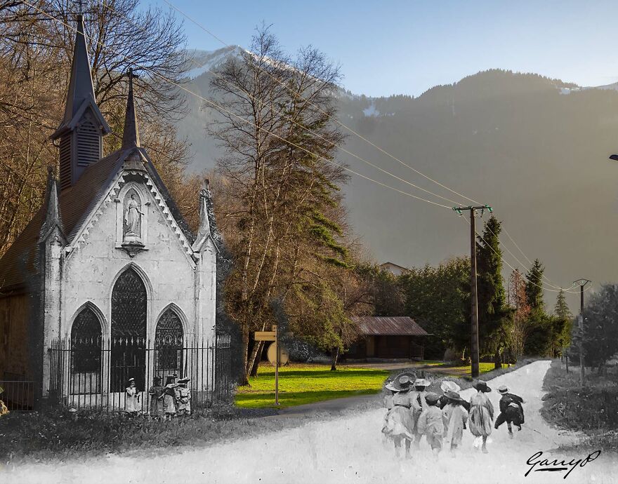 Chapel At Saint Jeoire, French Alps