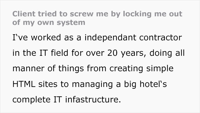 IT Freelancer Secures His Project With A ‘Delete’ Function In Case The Client Tries To Pull Any Stunts, He Does Exactly That And Ends Up With No Project