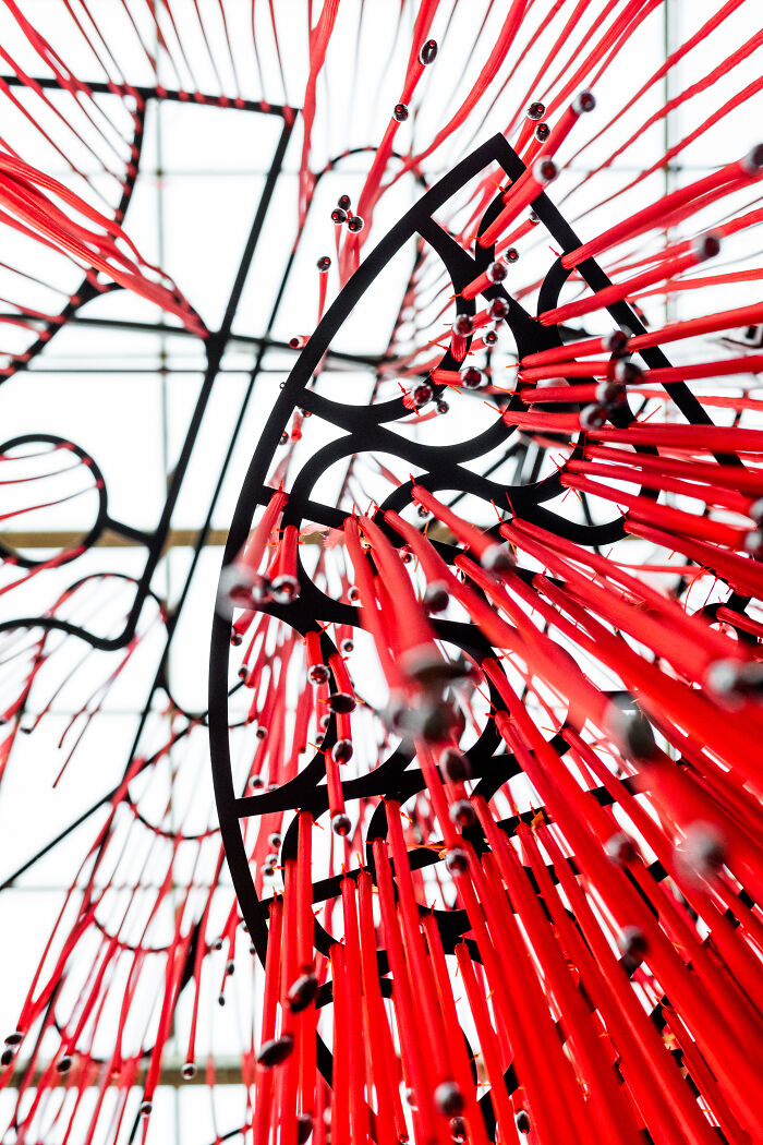 "Memory Veil": 10,000 Strands Of Red String Beads Art Installation (20 Pics) "Memory Veil": 10,000 Strands Of Red String Beads Art Installation (20 Pics)