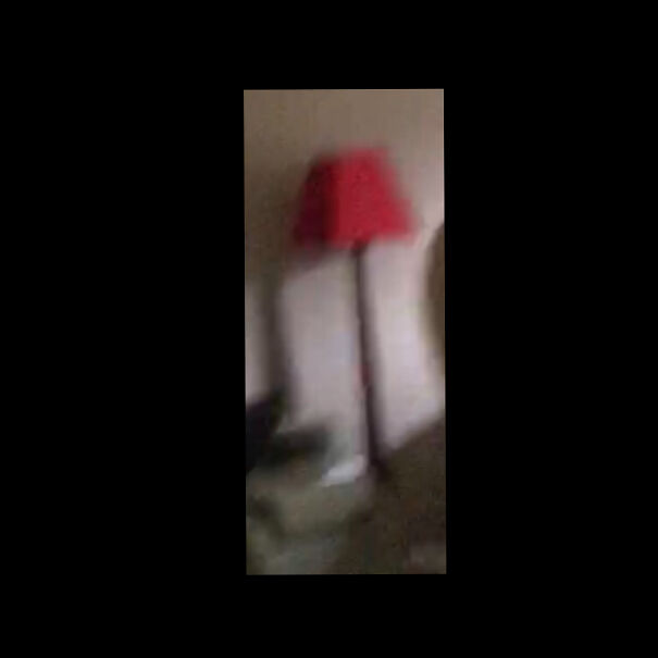 Sorry It’s So Blurry And You Can’t See How Creepy It Is, But This Is A Very Haunted Lamp That Was In My Old House. Check Out My Posts For Details