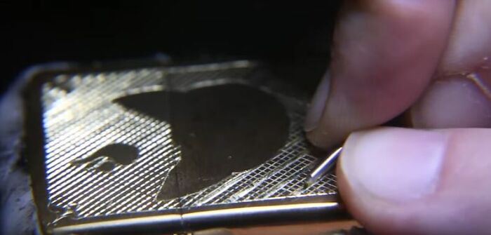 I Hand-Carved This Plain Zippo Into A Work Of Art