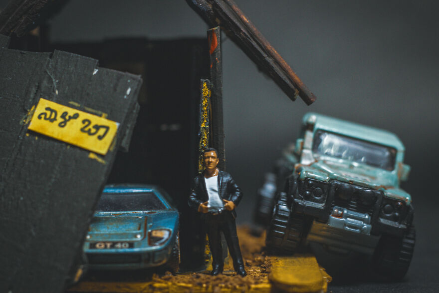 I Built An Abandoned Garage Diorama For My Matchbox Scale Model