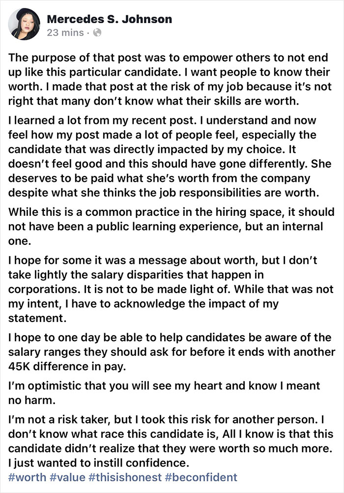 “That’s What She Asked For”: Recruiter Shared How She Offered A Candidate $85k When The Budget Was For $130k And Was Blasted For It “That’s What She Asked For”: Recruiter Shared How She Offered A Candidate $85k When The Budget Was For $130k And Was Blasted For It