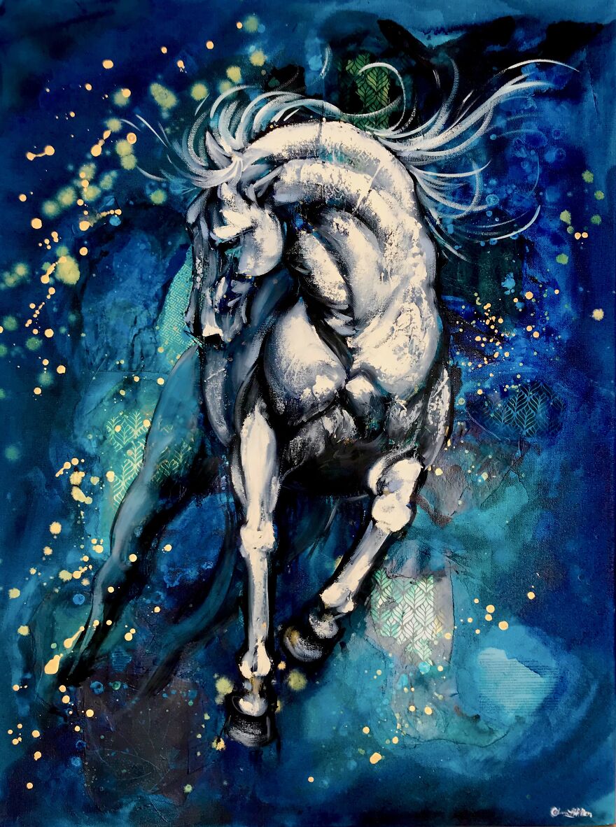 Emerging Artist Chases Her Dreams By Painting Wild Scenes Of Horses Emerging Artist Chases Her Dreams By Painting Wild Scenes Of Horses