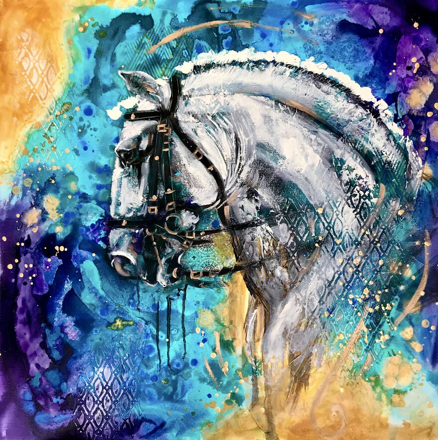 Emerging Artist Chases Her Dreams By Painting Wild Scenes Of Horses Emerging Artist Chases Her Dreams By Painting Wild Scenes Of Horses