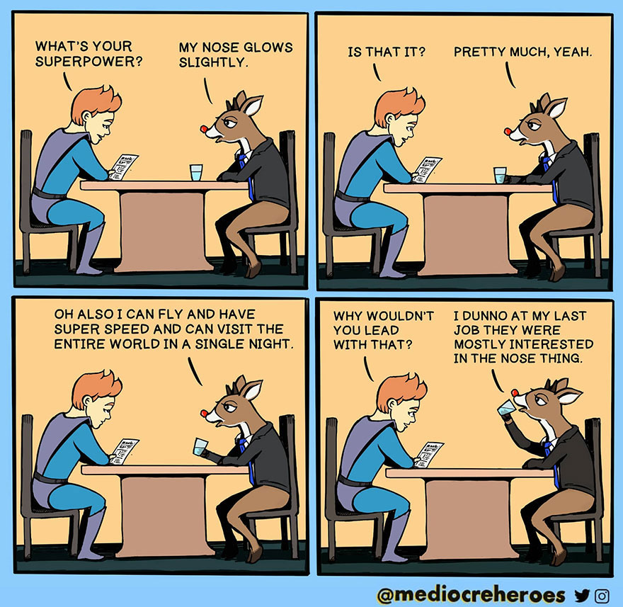 Meet "The Mediocre Superheroes", The Human Side Of Superheroes (22 Comics)