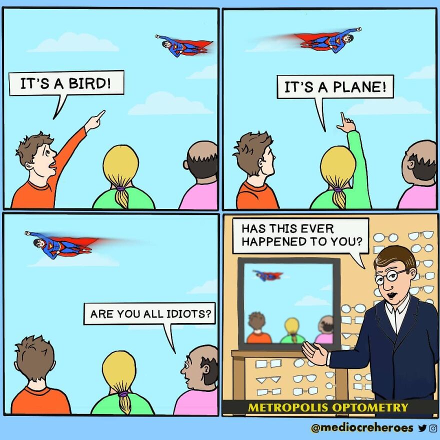 Meet "The Mediocre Superheroes", The Human Side Of Superheroes (22 Comics)