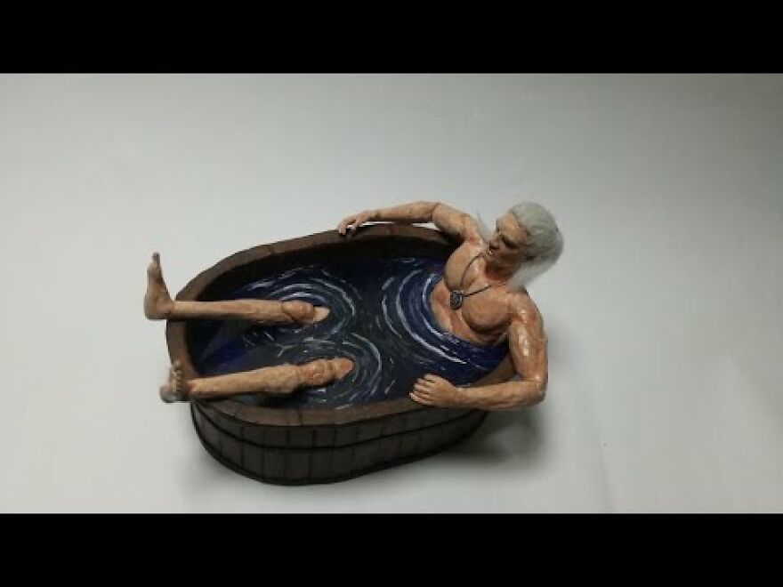 Making The Witcher Bathtub Scene Diorama.