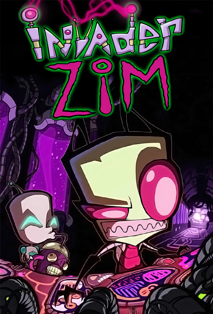 Poster for Invader Zim animated tv show 