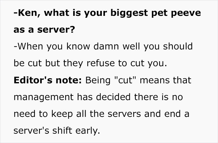 'Pet Peeves As A Server': Restaurant Employees Reveal What Annoys Them The Most 'Pet Peeves As A Server': Restaurant Employees Reveal What Annoys Them The Most