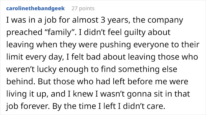 “You Are Not ‘Family’ To Your Company”: Online Users Discuss Whether You Should Put Your Job’s Needs Before Your Own “You Are Not ‘Family’ To Your Company”: Online Users Discuss Whether You Should Put Your Job’s Needs Before Your Own