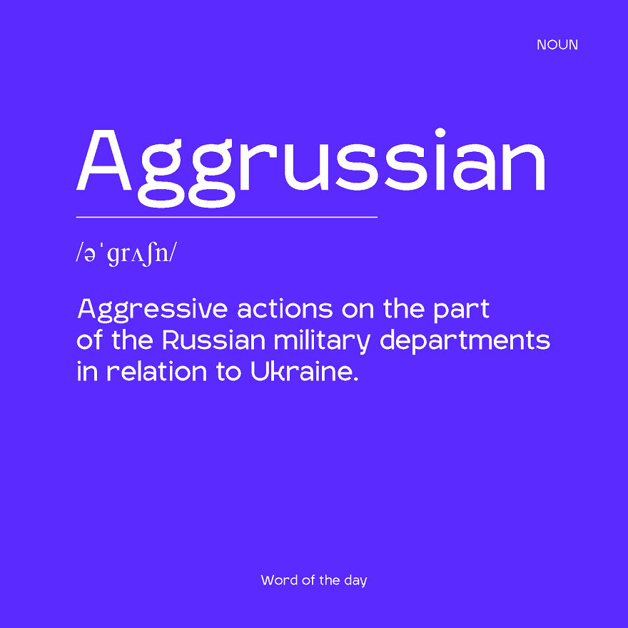 I've Created A New Word Of The Day Dedicated To Russia-Ukraine Conflict