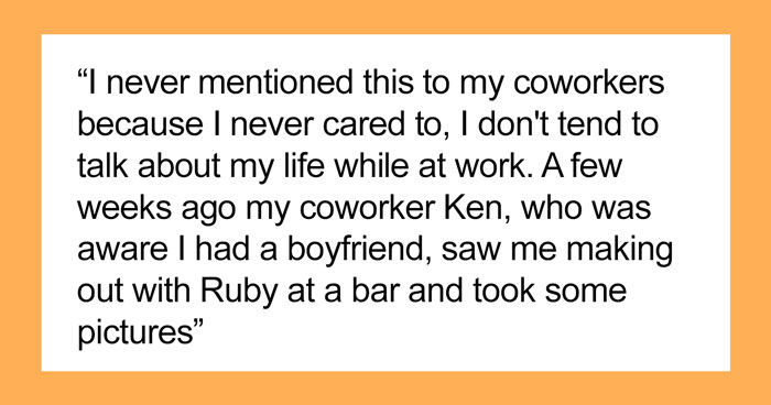 Woman Doesn’t Tell Coworkers About Her Polyamorous Relationship, Gets Accused Of Cheating By One Of The Colleagues